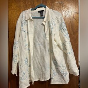 Incredible embroidered button up